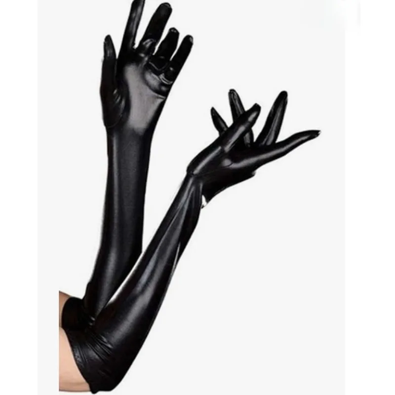 

Сексуальные костюмные перчатки — обтягивающие тело перчатки в латексном стиле для исполнителей — реквизит для танцев на пилоне и киносъемки длиной 72,5 дюйма)