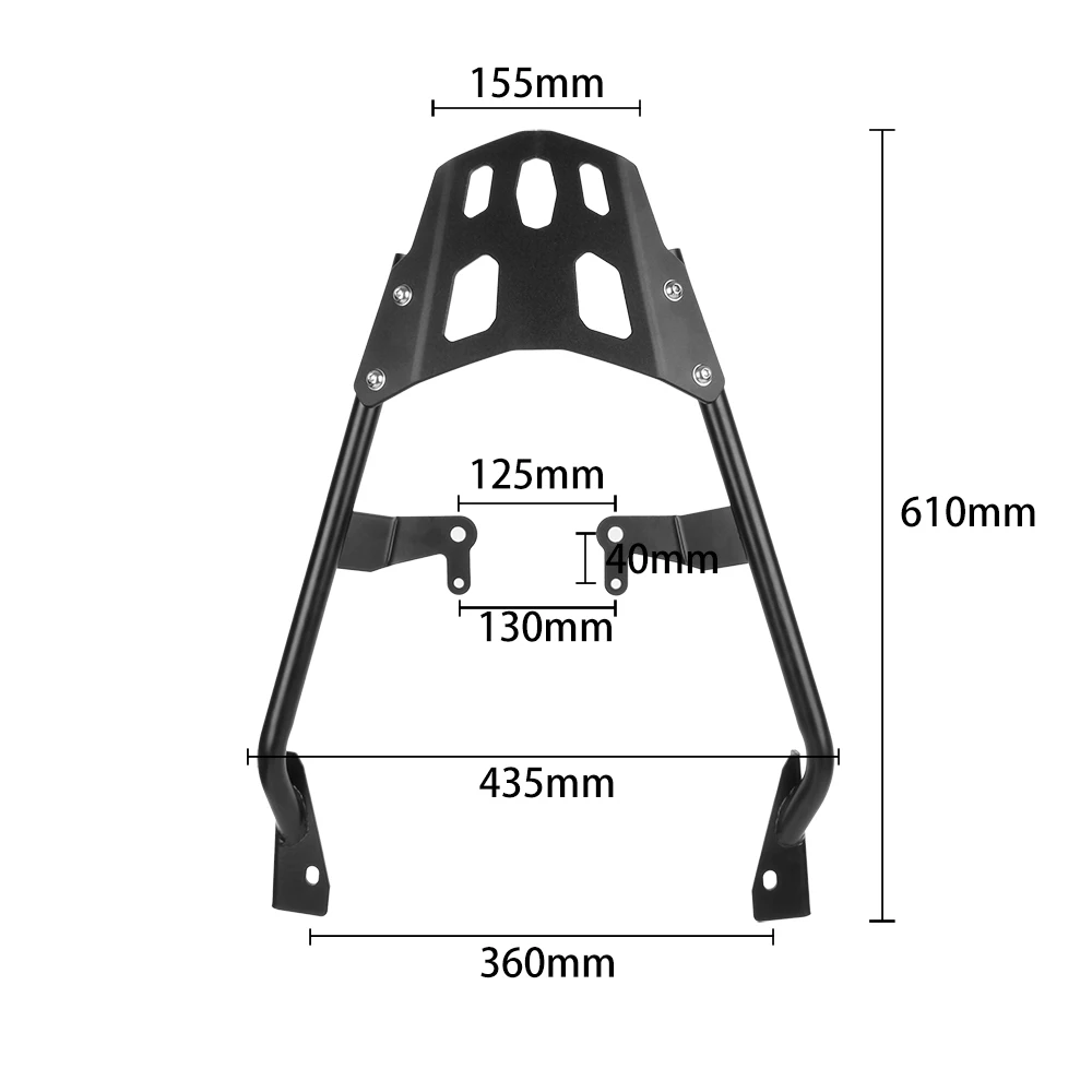 For Honda X-ADV 750 XADV 750 xadv750 2017-2023 Motorcycle Top Case Rear Luggage Cargo Carrier Rack Passenger Shelf Bar Bracket