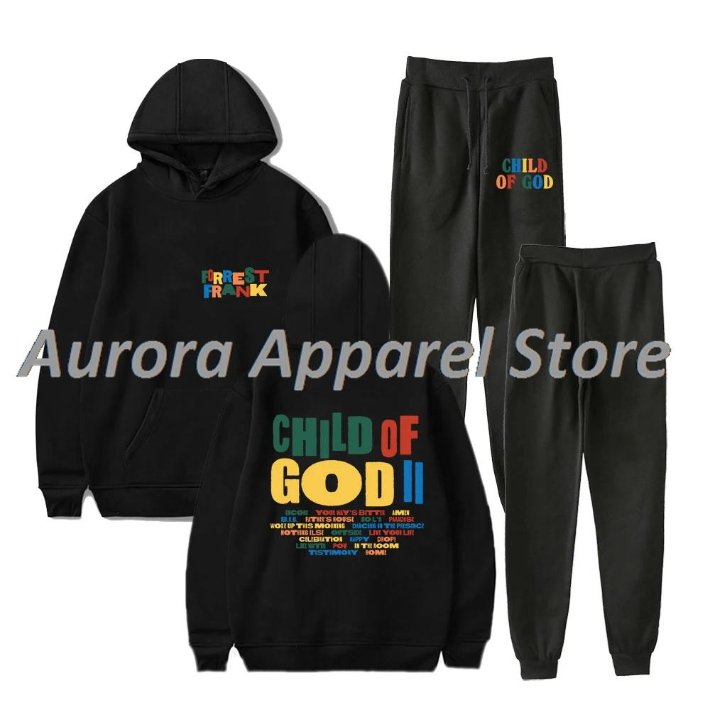 

Forrest Frank Child Of God II Tracklist Hoodies Jogger Pants Set Cosplay Women Men Fashion Streetwear Sweatshirts