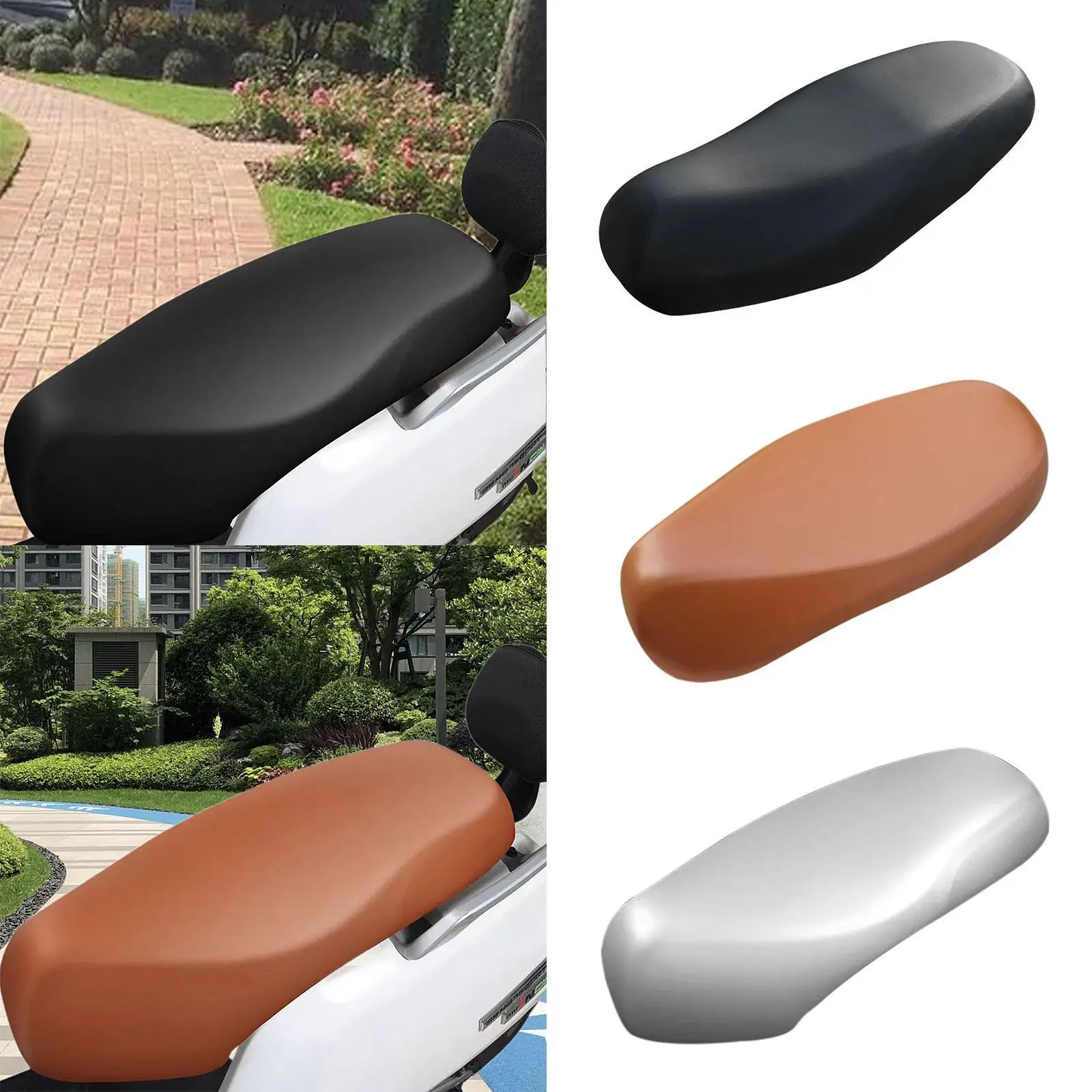 

Motorcycle Seat Cushion Cover Comfortable Nonslip Waterproof Replaces Elastic for Travel Outdoor Summer Scooter Riding