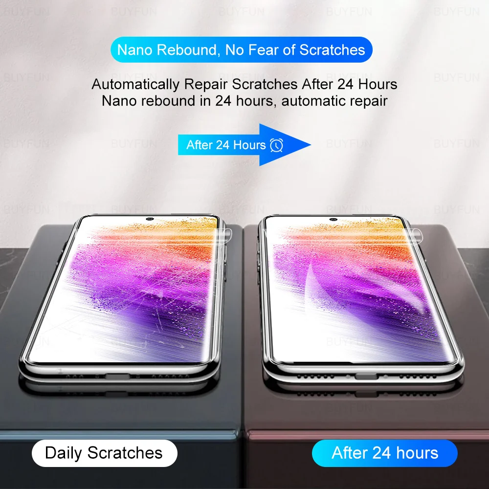 3PCS ป้องกันฟิล์มสำหรับ Samsung Galaxy A73 5G 6.7 "ฟิล์ม Hydrogel Soft สำหรับ Samsung A73 Samsung A73 73a ป้องกันหน้าจอไม่ใช่แก้ว