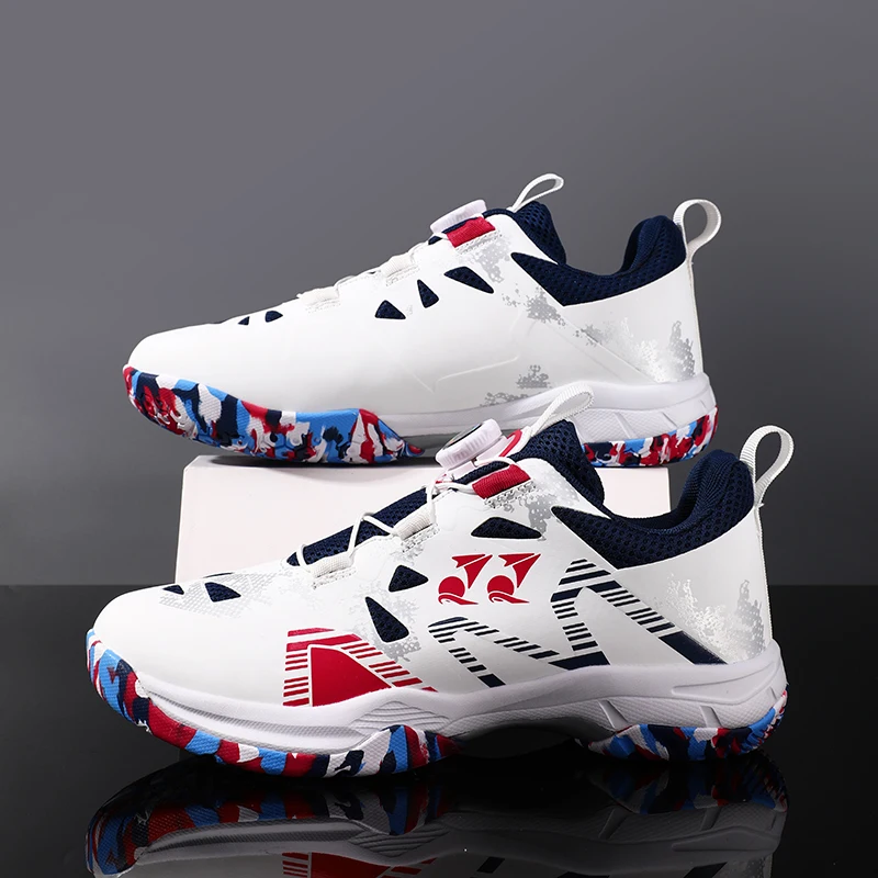 Sepatu Badminton Anak Laki-laki Perempuan Sepatu Badminton Voli Sepatu Olahraga Latihan untuk Pelajar Pria Wanita Sepatu Tenis Jaring