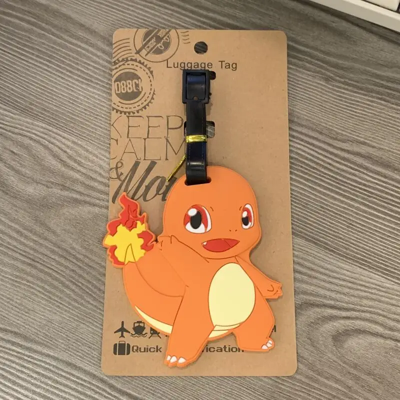 Pokemonpikachuluggage 태그 탑승권 여행 가방 태그 식별 태그 교수형 태그 체크인 태그 손실 방지 태그 가방 펜던트