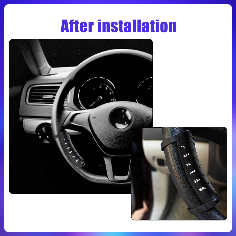 Universal Wireless Steering Wheel Multi Function button Unilateral Car Multi-function Switch Buttons Car Tuning Parts