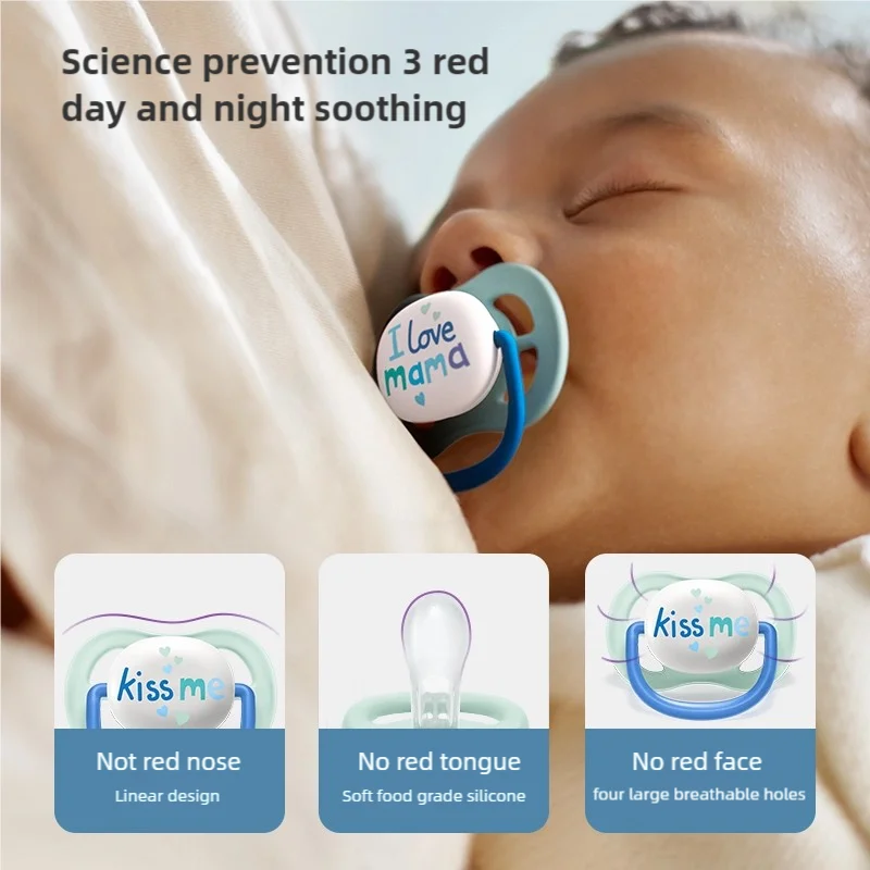 PHILIPS AVENT لهاية مهدئة للأطفال من عمر 0 إلى 18 شهرًا، حلمة جل السيليكا المقاومة للتهوية وخالية من مادة BPA وعديمة الرائحة لحديثي الولادة