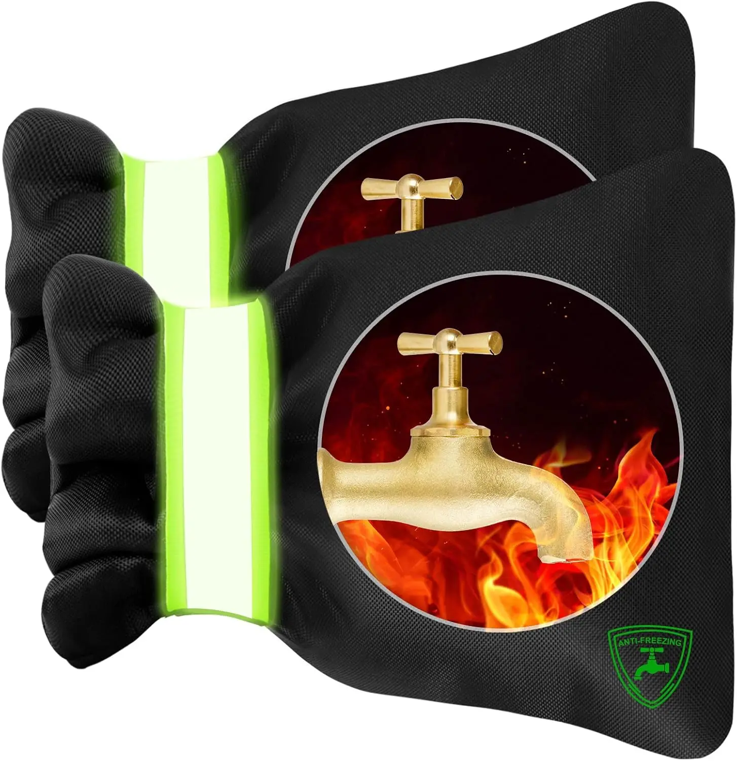 

2Pack Outdoor Faucet Covers for Winter, 6.7" W x 8.3" H Outside Water Faucet Cover for Winter Freeze Protection Bib Covers