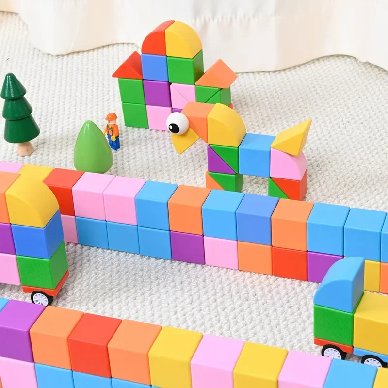 Magnetic Cube STEM Toy Set Custom Magnetic Puzzle Toys Building Blocks for Children Educational Construction Kit Kids Gift