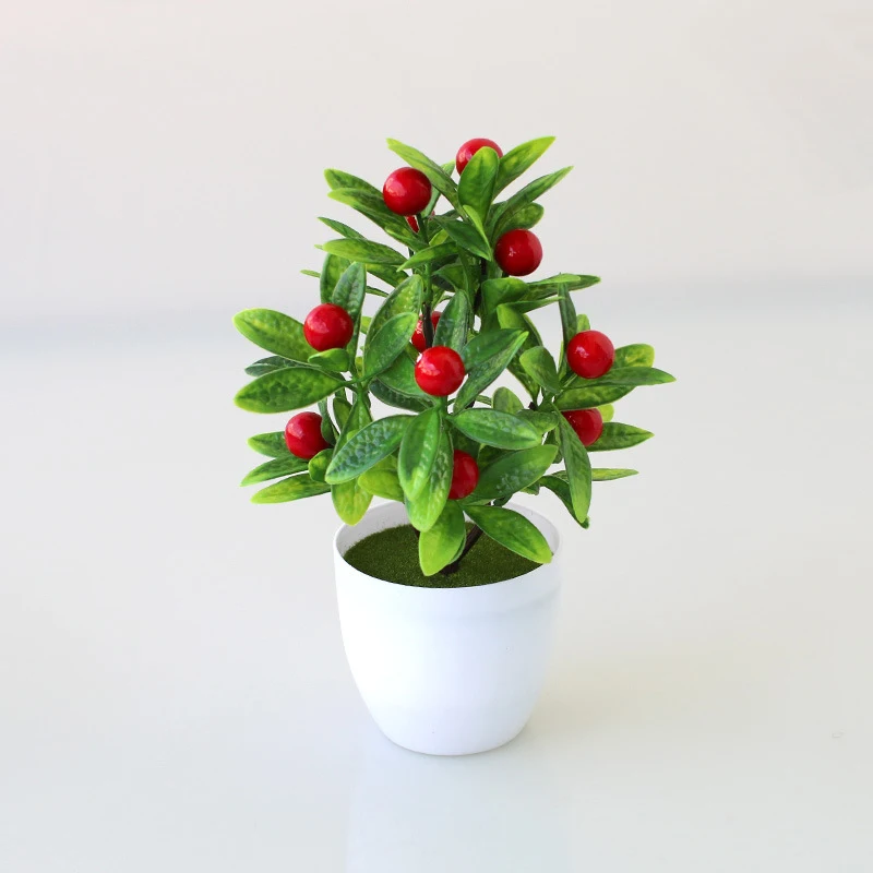 Artificial Plant, Simulation Green Plant, Desktop Decoration, Bouquet Rich Fruit, Potted Rich Fruit, Fake Flower Decoration