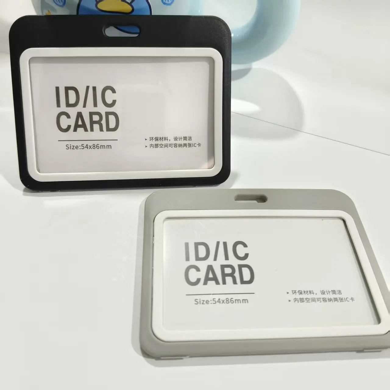 

1Pc Plastic Pass ID Work Card Holder Badge Sleeve for Staff Nurse Exhibition ID Tag Card Cover Working Permit Case Protector