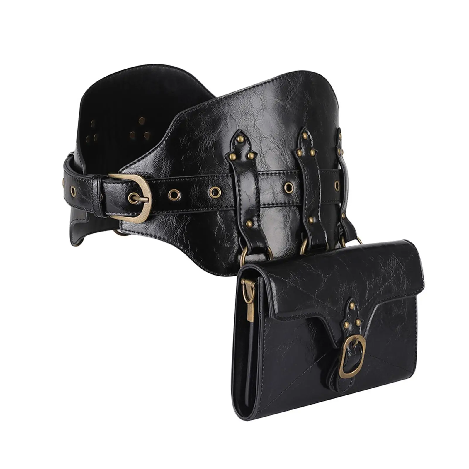 Gothic Waist Packs Steampunk Waist Belt Bag Durable Lightweight Leg Purse Punk