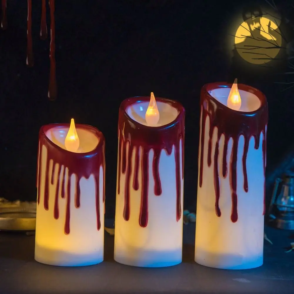 

Funny Halloween Candle Light Electronic Candlelight Home Decor LED Candle Lamp Creative Arrangement Night Light