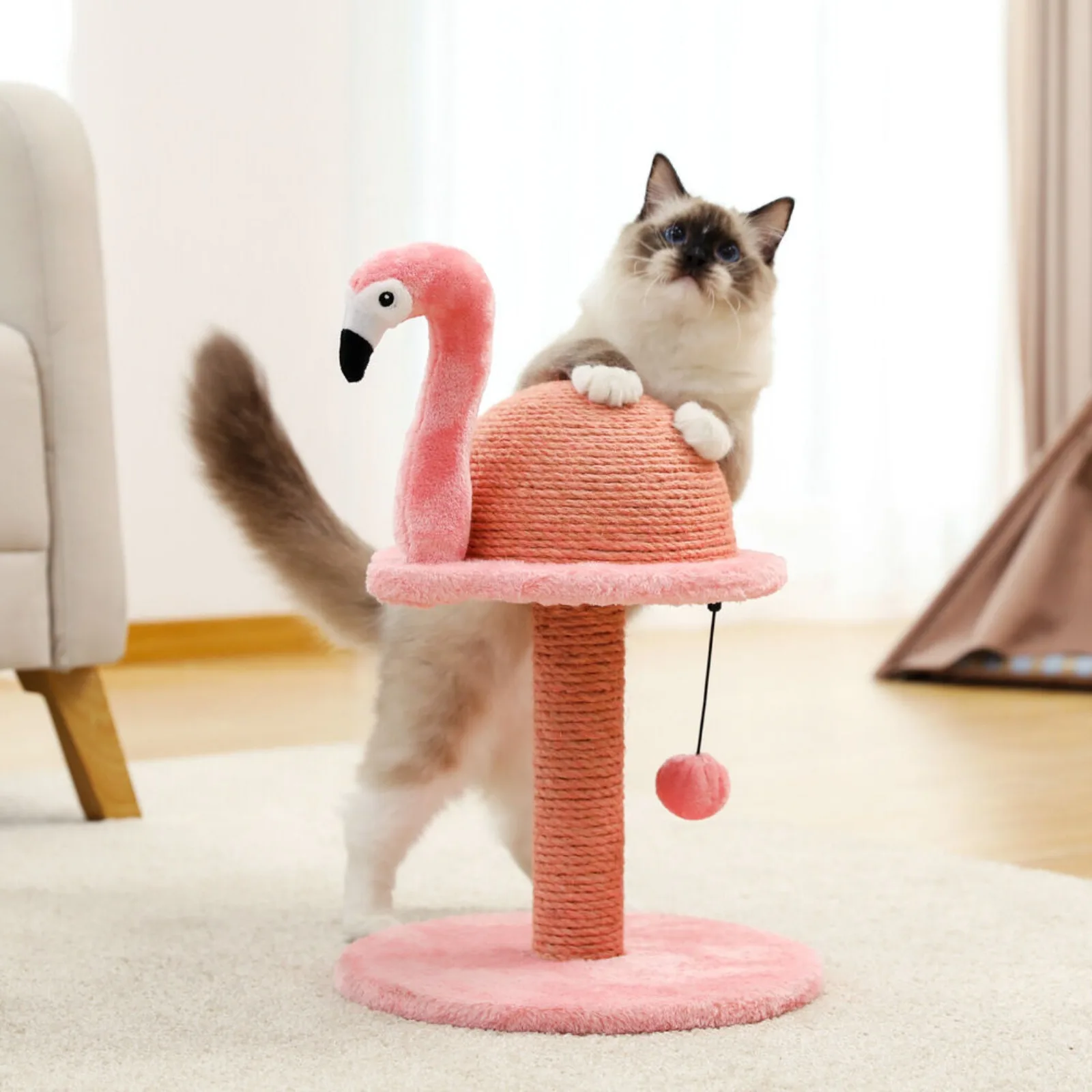 Cat Tree Scratching Post Tower Condo House for Kitten Playing Bed Toys