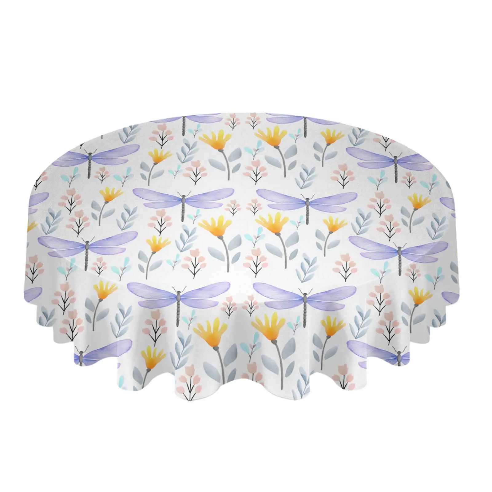 

Весенняя пасторальная стрекоза, цветы, растение, водонепроницаемая скатерть, свадебная праздничная скатерть, кухонный обеденный стол, коврик для пикника