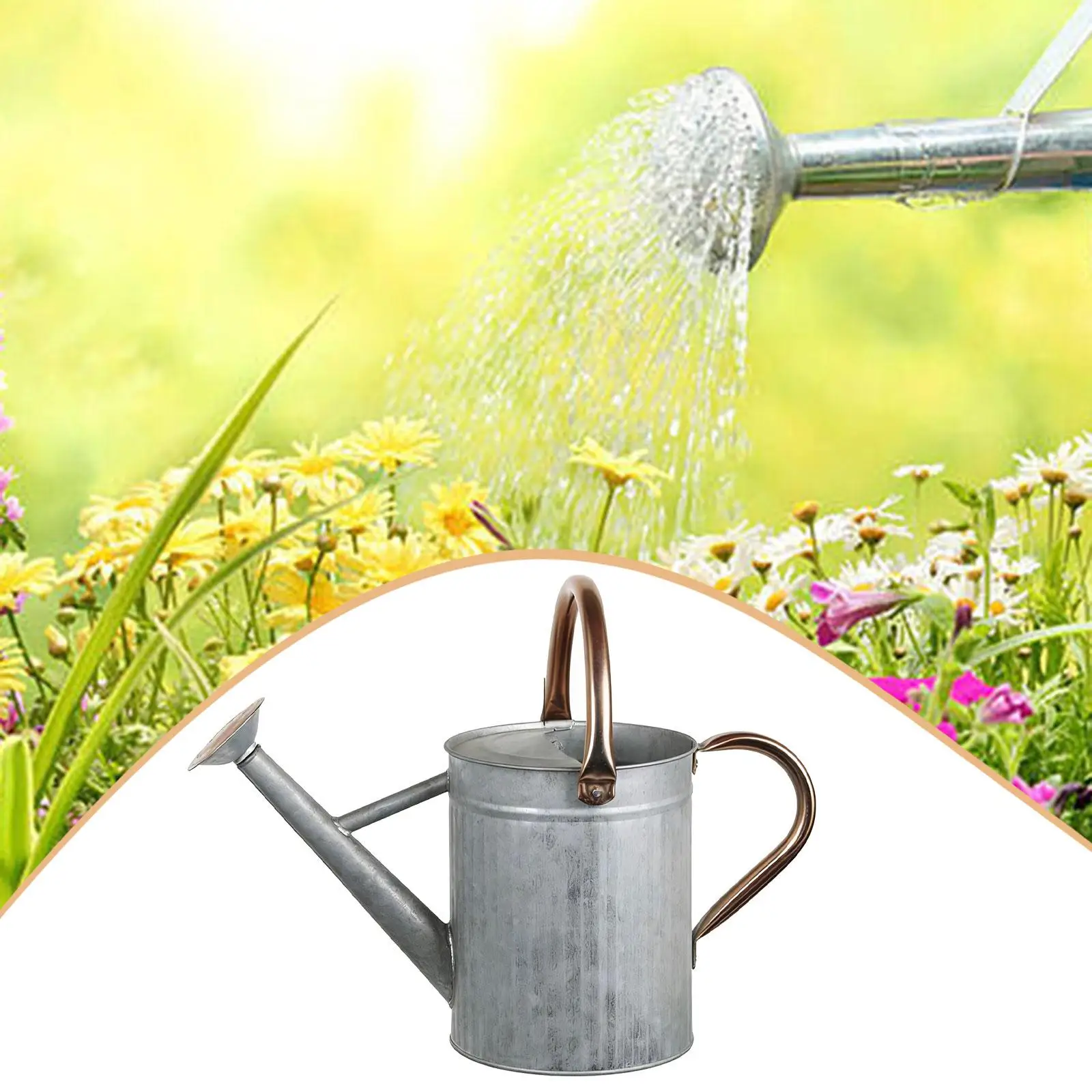 

Современная лейка для сада, цветов, бонсай и теплиц с портативной ручкой и большой емкостью для полива внутри и снаружи помещений