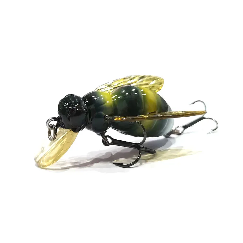 American River2sea Diving Bee Floating Mino Water System Insects Makou Bionic Lure False Bait