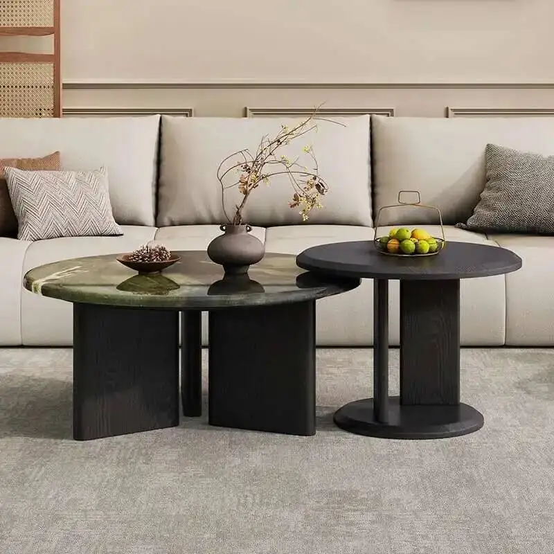

Designer Nordic Round Coffee Table Modern Decoration Writing Minimalist Coffee Table Service Italian Cheap Couchtisch Furniture