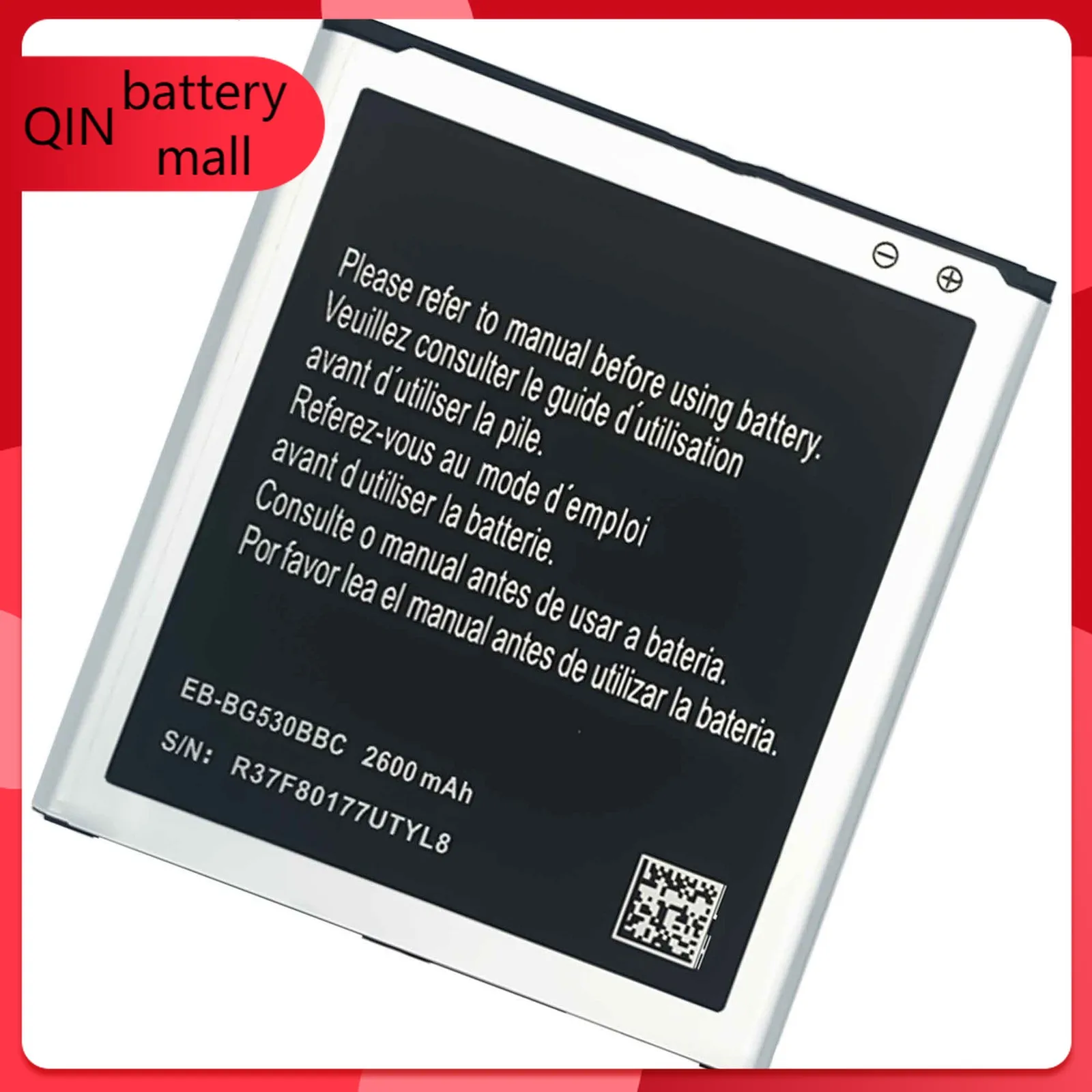 Replacement Battery for Samsung Galaxy J3 2016 J320 EB-BG530BBC 2600mAh