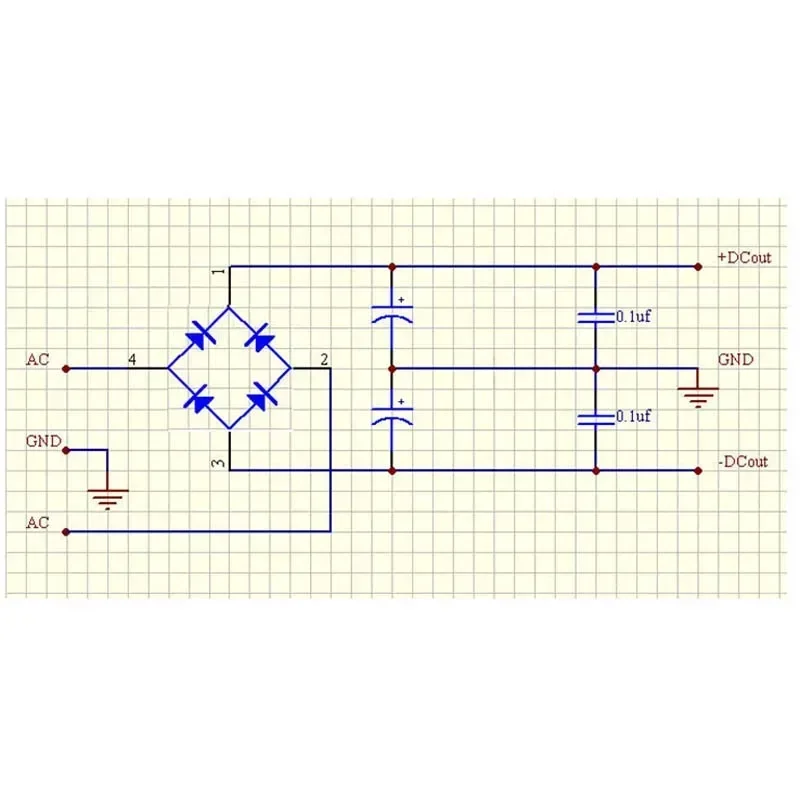 LUSYA 10A 35mm 2-bit Double Voltage High-power Single-bridge Capacitor Rectifier Filter Power Board