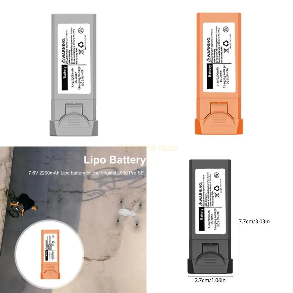 Batteria F62C da 2200 mAh per i pezzi ricambio a batteria litio droni L900