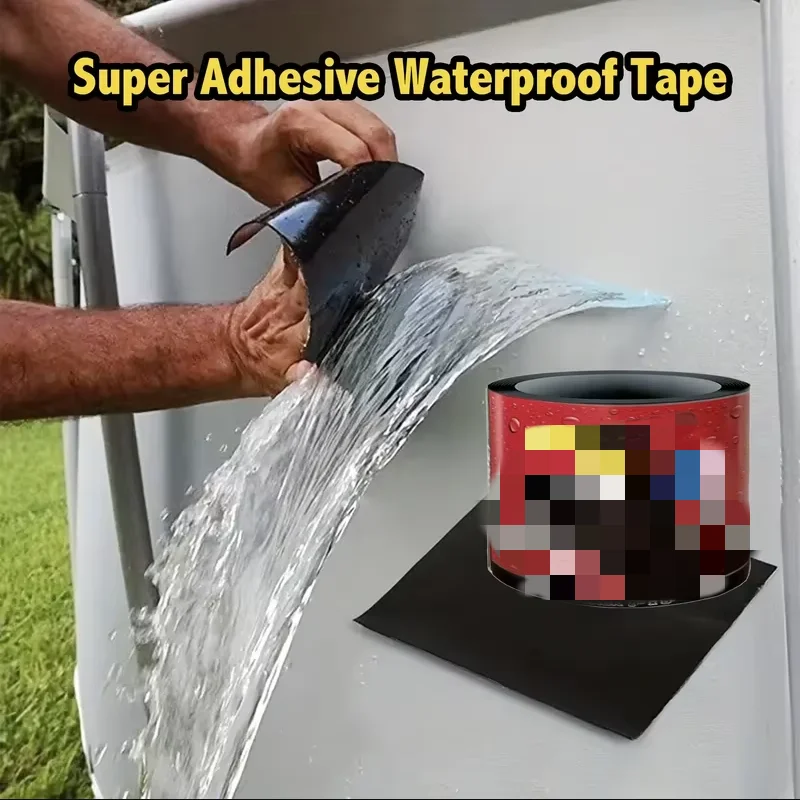 Cinta impermeable súper fuerte: detener fugas, sellar reparaciones y aislar tuberías de PVC al instante