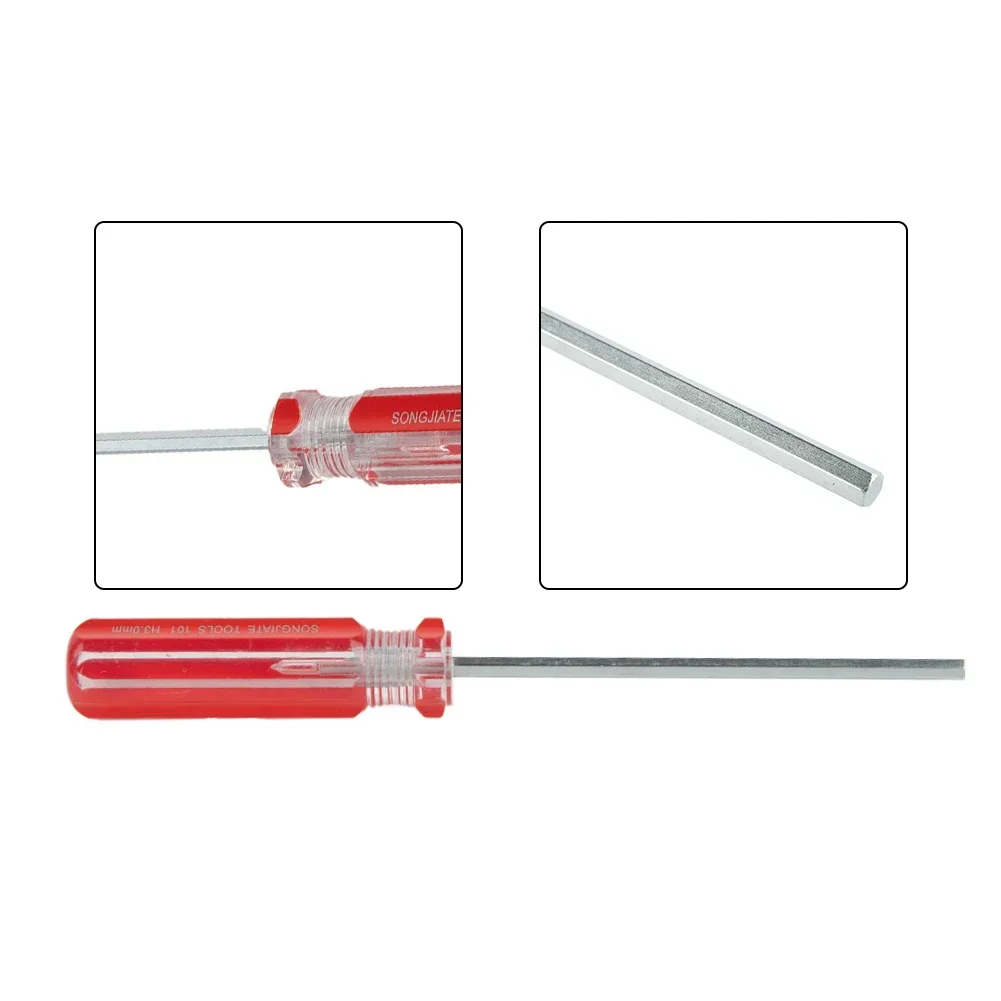 1pc Hexagon Screwdriver 1.5/2/2.5/3/4/5/6mm Hex Screw Driver Magnetic Screwdriver For Electronics Toy Models Furniture Repairing