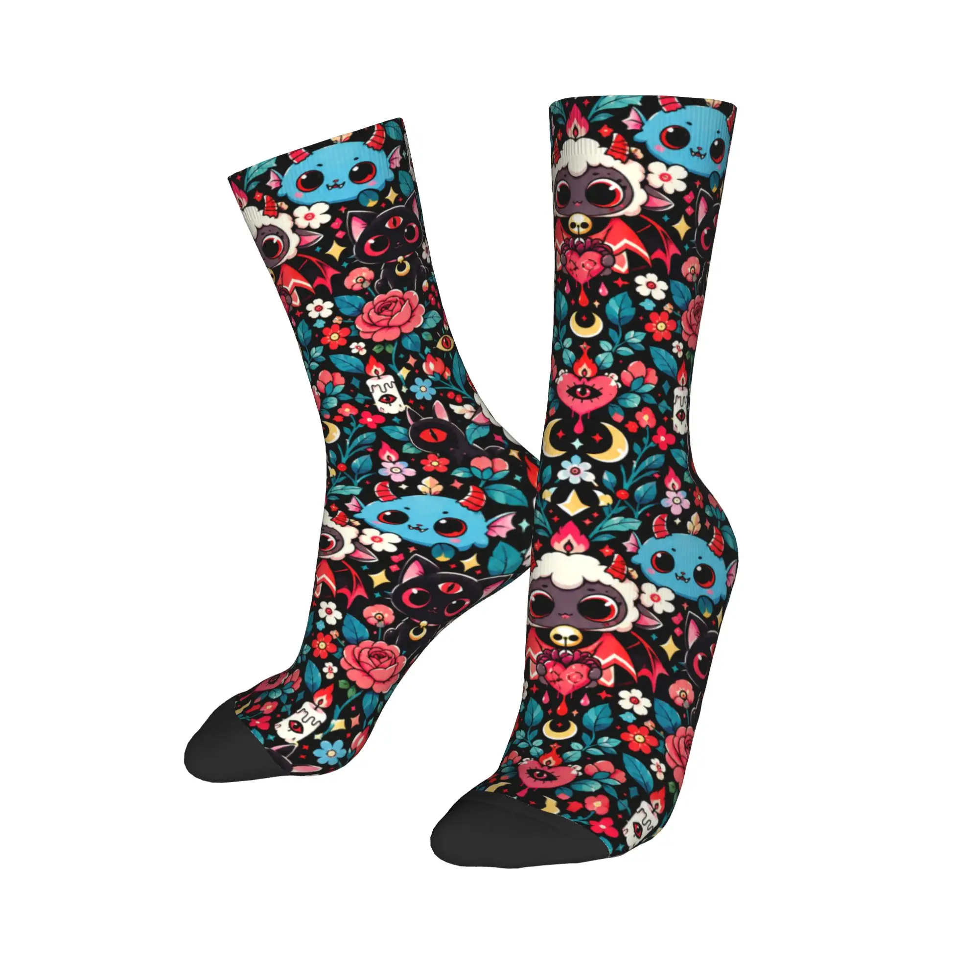 Cult Of The Lamb Socks  Novelty Stockings Autumn Non-Slip Adults Men Socks Comfortable Pattern Skateboard Socks