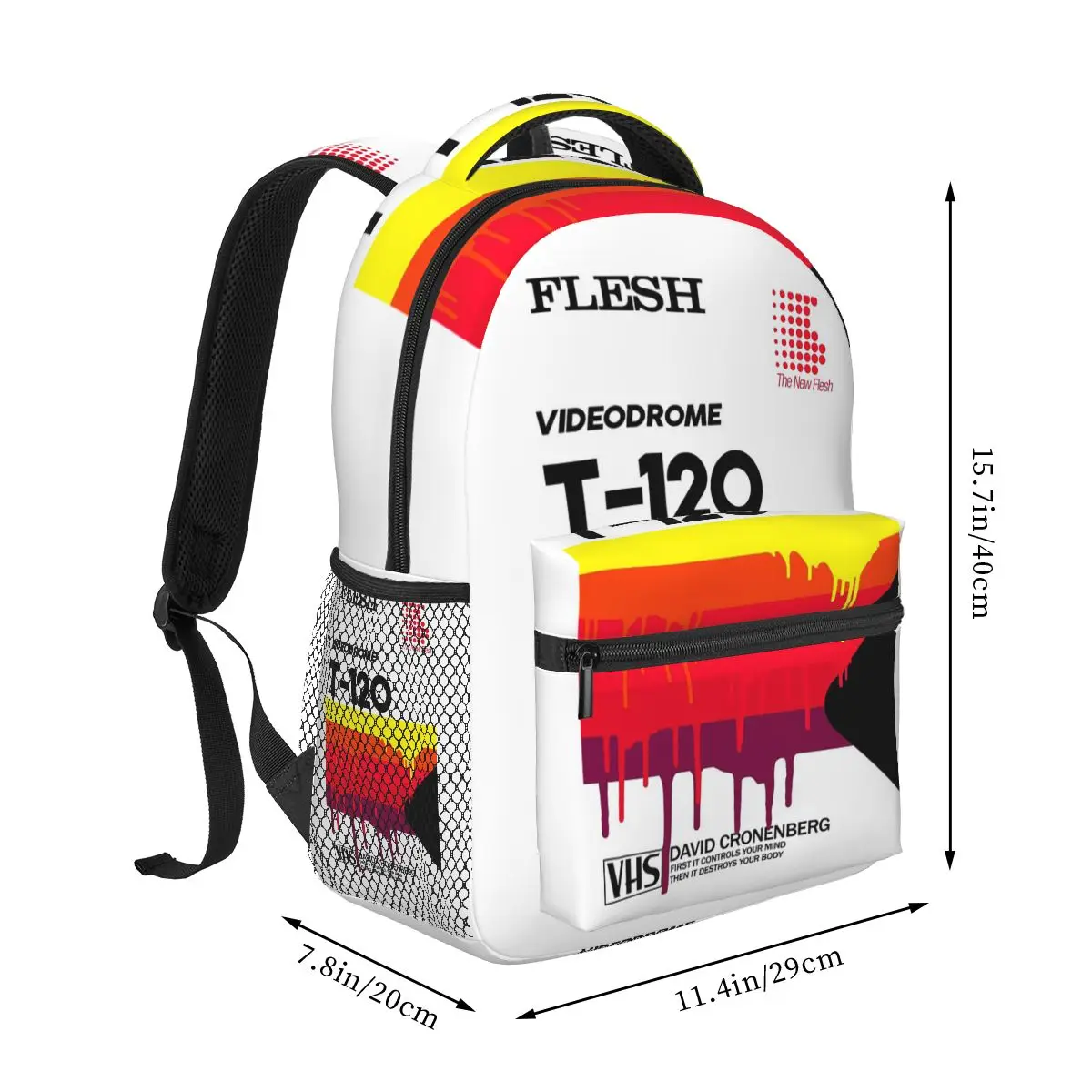 Retro VHS Video Tape Pattern Backpack Student Boys Girls BookBag Kids School Bag Computer Shoulder Bags for Men Women