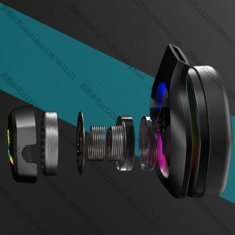 

Suitable for RGB E-sports Noise Reduction Headphones, Neck-hanging Karaoke 7.1 Chicken Headset, Wired GamingHeadset