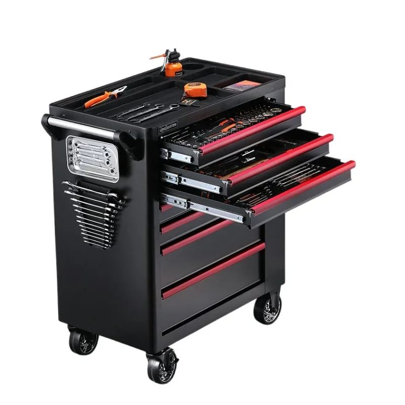 YyhcTool BoxHeavy Duty Metal Tool Cabinet Rolling Tool Chest Rolling Box With Drawers