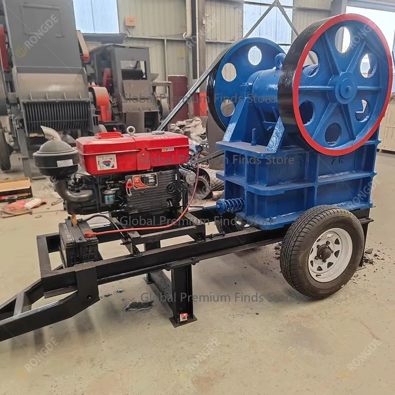 Engine Portable Mini Jaw Crusher | Mining Rock Gold Ore Crushing Machine (Price for Sale)