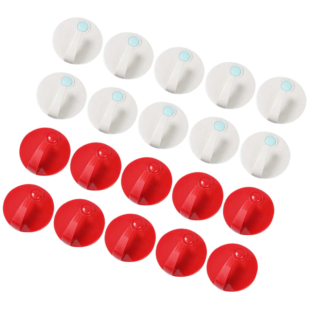 

20 Pcs Wall Hanging Hooks Punch Hooks Strong Adhesive Wall Hanging Bathroom Kitchen Towel Clothes Storage Solution