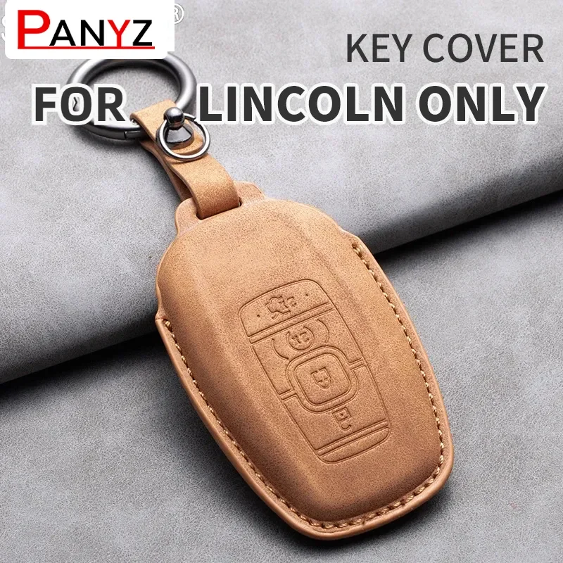 Funda para llave de coche para Lincoln Continental MKC MKZ MKX Navigator Z Nautilus Aviator Corsair 2017 2018 2019 2022, accesorio sin llave para automóvil