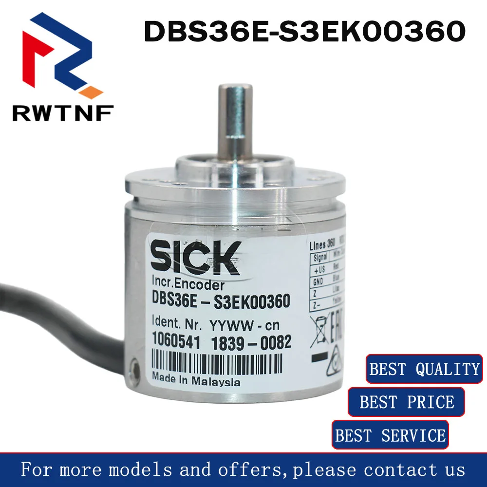 Brand New Genuine DBS36E-S3EK00360 SICK Solid Shaft Encoder High Precision Equipment Part Number 1060541, warehouse stock