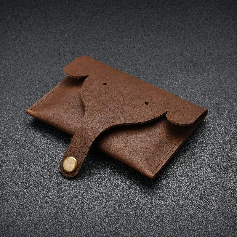 Unisex Minimalist Ox Pickup Bag, Coin Purse, Mini Card Storage Bag, Driver's License Holder