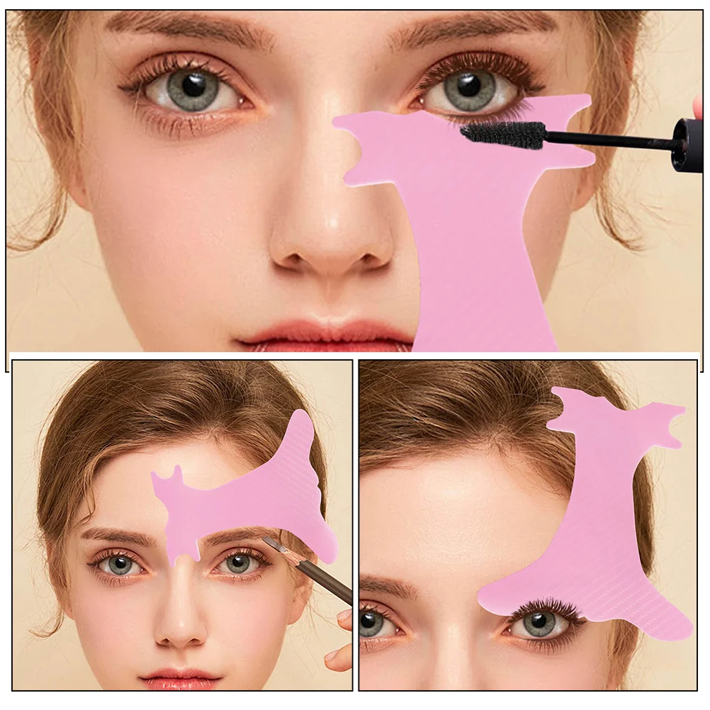 Multifunctionele wenkbrauwstencil Eyeliner-sjabloon Plastic make-upgids Tool Oogschaduwhulpmiddel Wenkbrauwvormgevend hulpmiddel Draagbaar