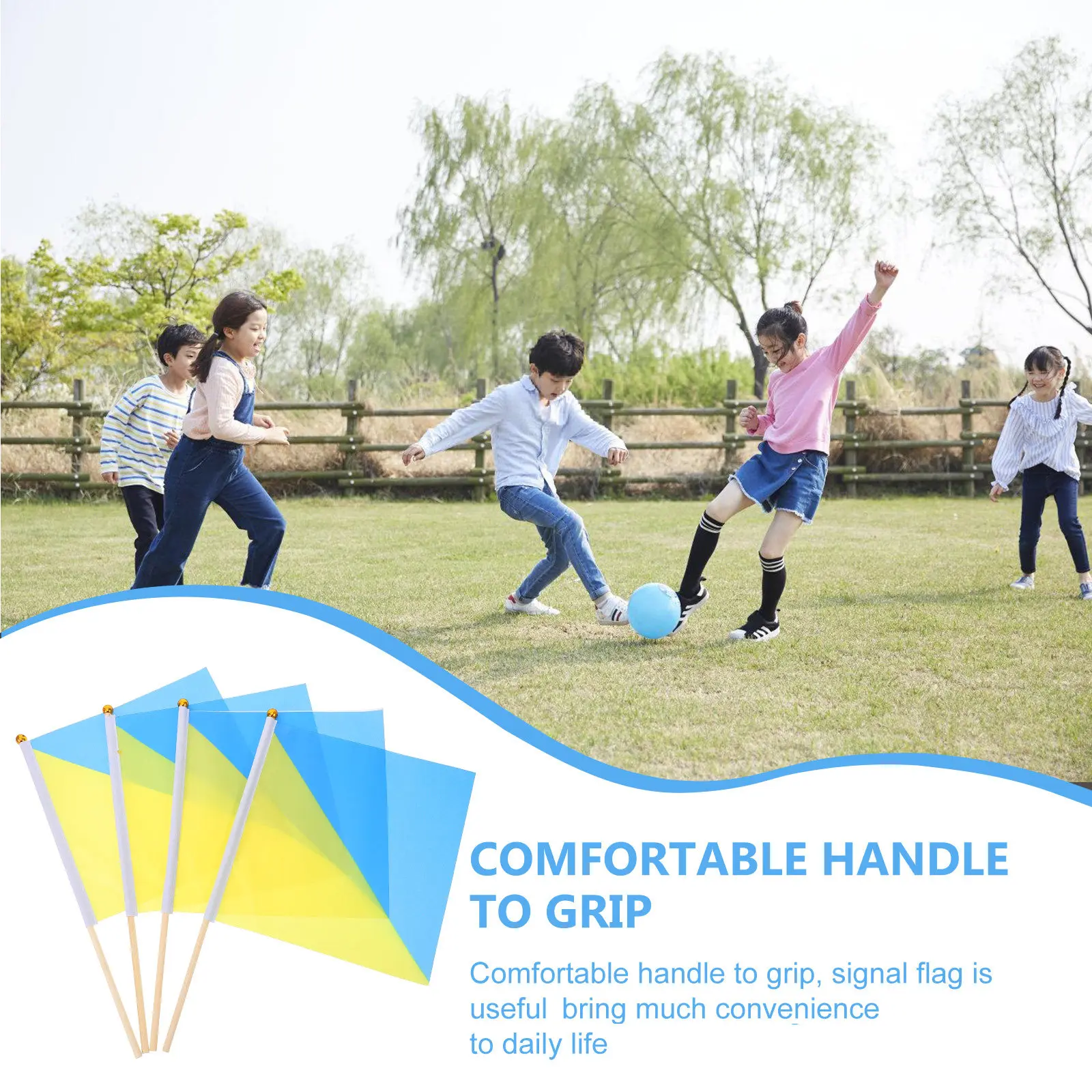 4Pcs Navy Signal Flag Handheld Commanding Safety Flag for Referee Training Sports Events Performance Bars Clubs Community Events