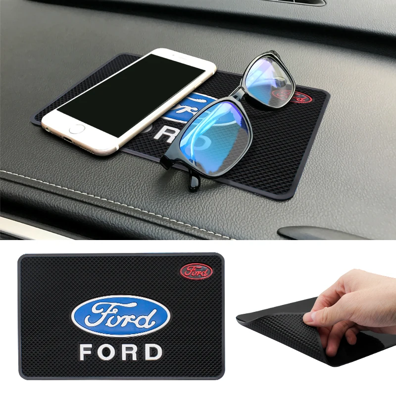 

Car Dashboard Anti-Slip Mat Phone Holder Storage Non-Slip Pad for Ford Focus ST Line Fiesta mk6 mk2 mk4 mk7 Mondeo S-MAX Ranger
