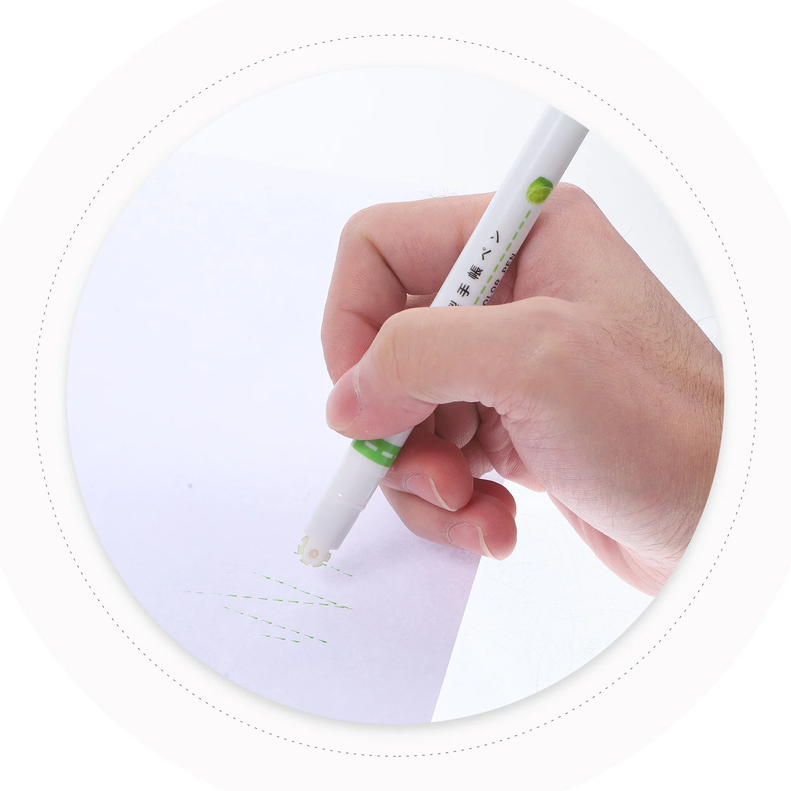 

6Pcs Curved Highlighter Pen Set Colorful Roller Pens for Note Taking Journaling Drawing Coloring Office Supplies