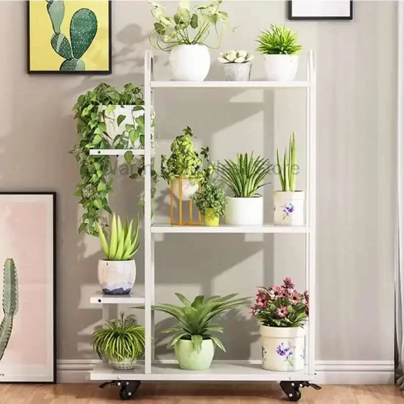 

Minimalist Aesthetics Flower Pot Designer Decoration Unique Plant Display Shelf Living Room Balcony Porta Piante Furniture