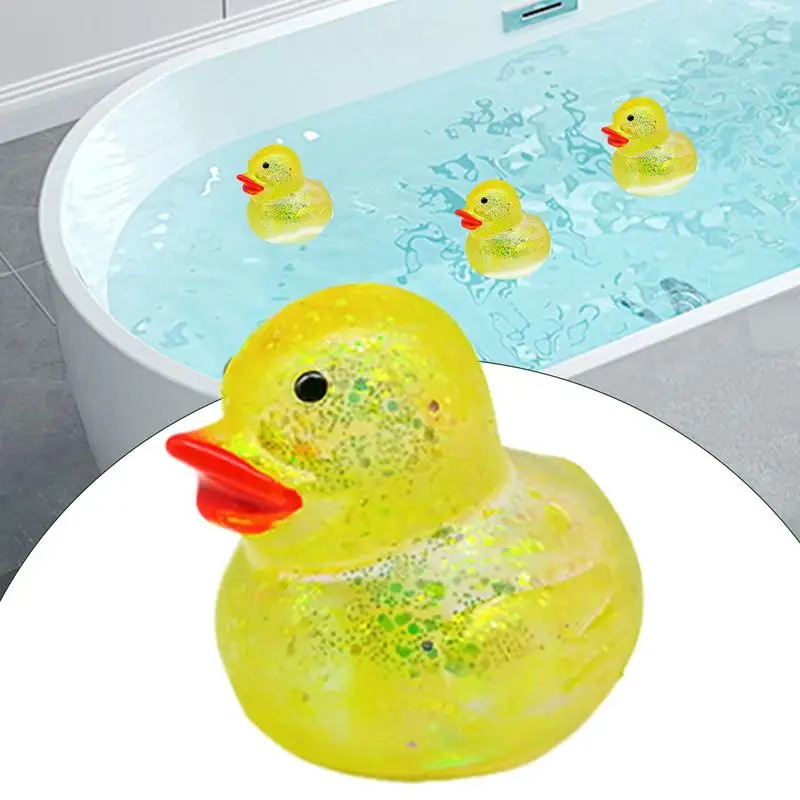 Mini Rubber Ducks Bathtub Shower Toy soft Rebound Stress Relief Toy Portable Sensory Animal Decompressing Toy Funny Fidget Toys