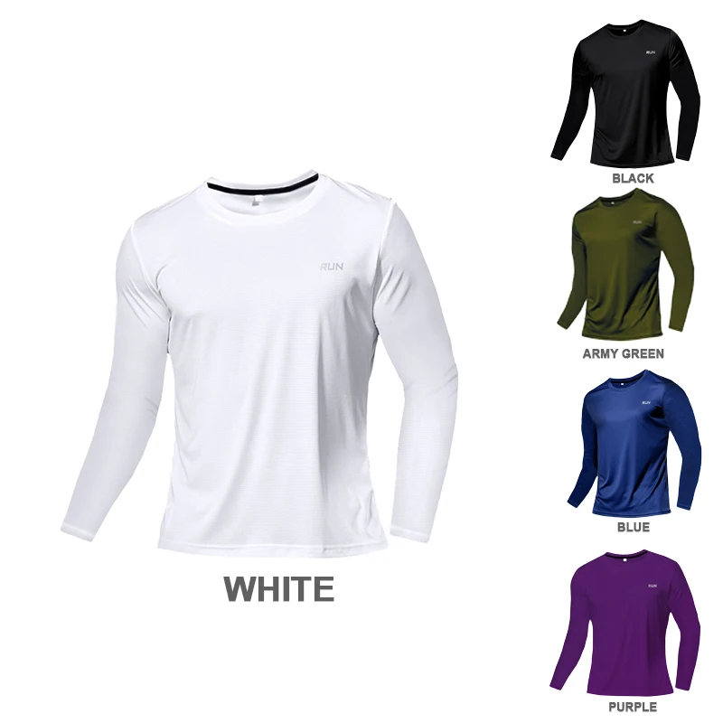 Quick Dry Leichte Tops Männer Lange Ärmel T-Shirt Laufen Fitness Outdoor Sport Hemd Gym Kleidung Männer Ropa Deportiva Hombre