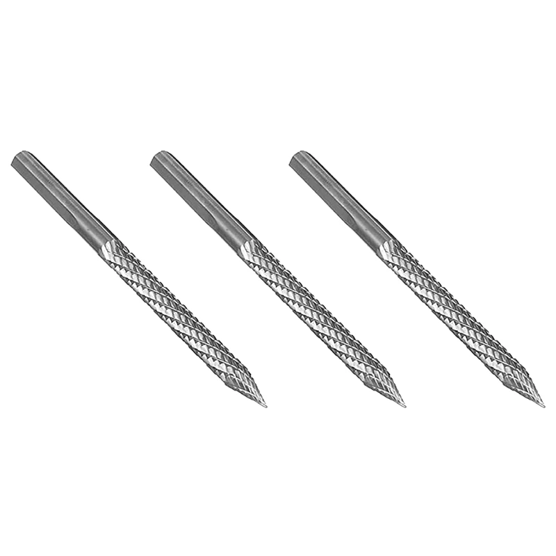 GTBL 3X 1/4In 6Mm High Carbide Steel Burr Bits Tire Reamers Carbide Cutters Rotary Files Reamers Wire Cutter Tire Repair Tool