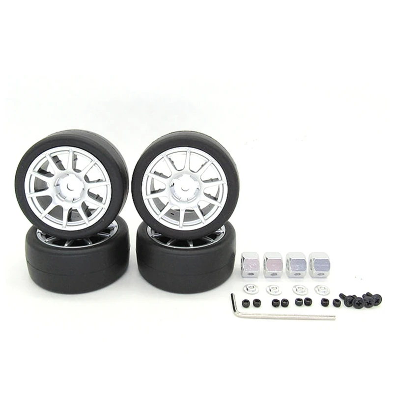 

For WPL D12 1/10 RC Car Spare Parts Modified Drift Tires Upgrade Tyre Wheel Accessories