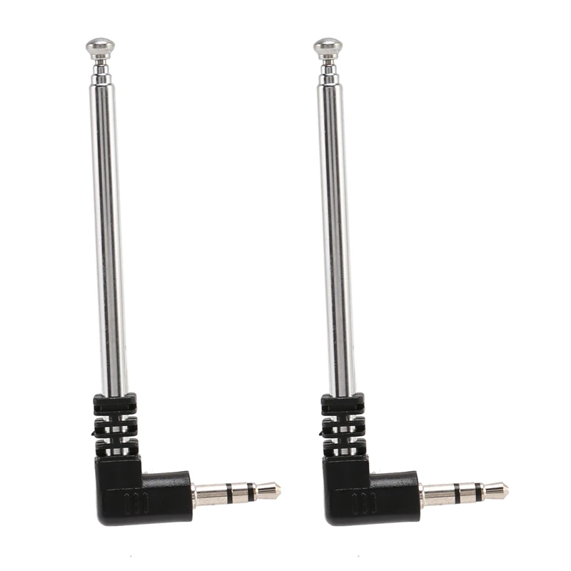 2X 3.5Mm Retractable FM Radio Antenna For Mobile Cell Phone