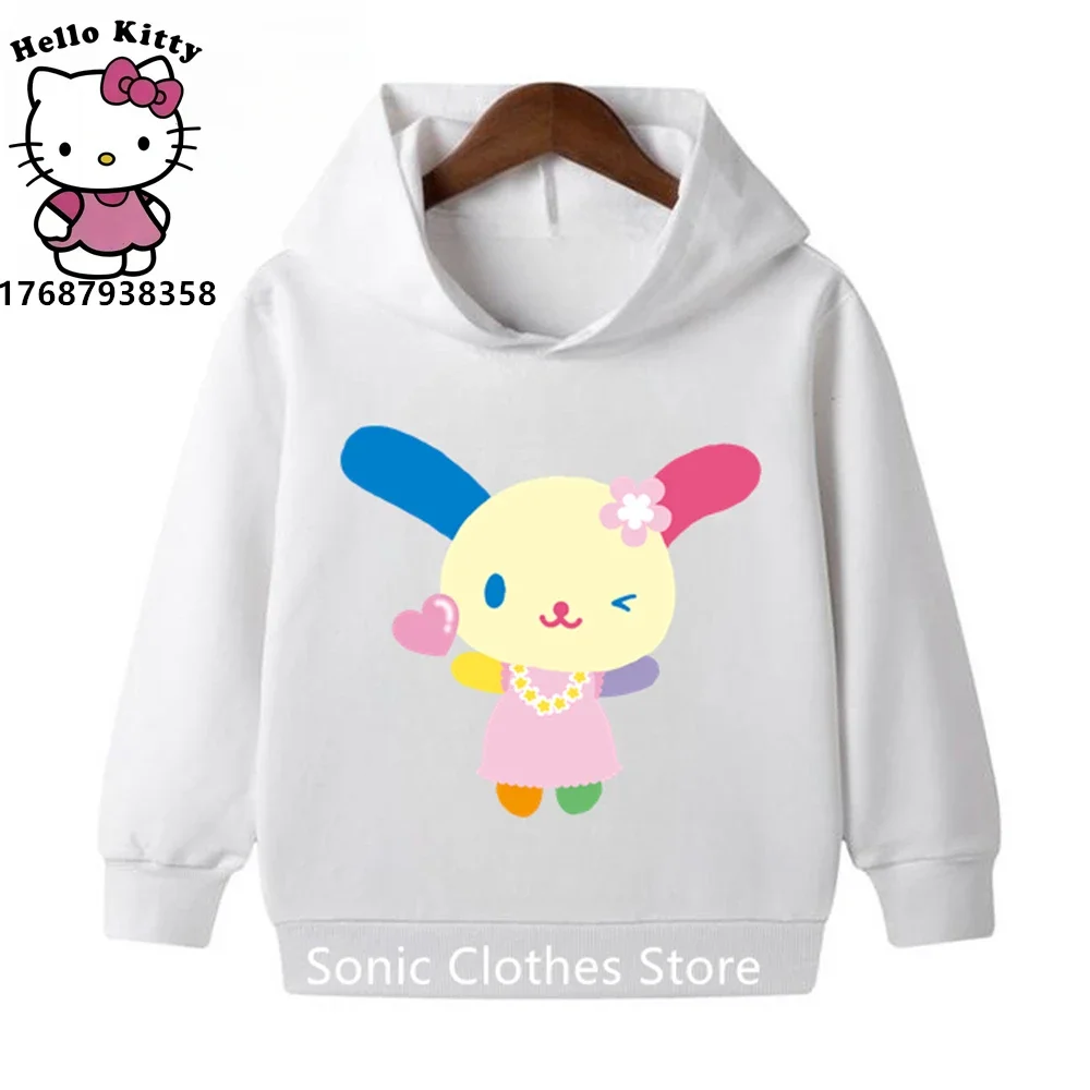 USAHANA Hoodie Kids Clothes Boys Girls Sweatshirt Fashion Pullover 3-12 Year Old Baby Sanrio Clothing