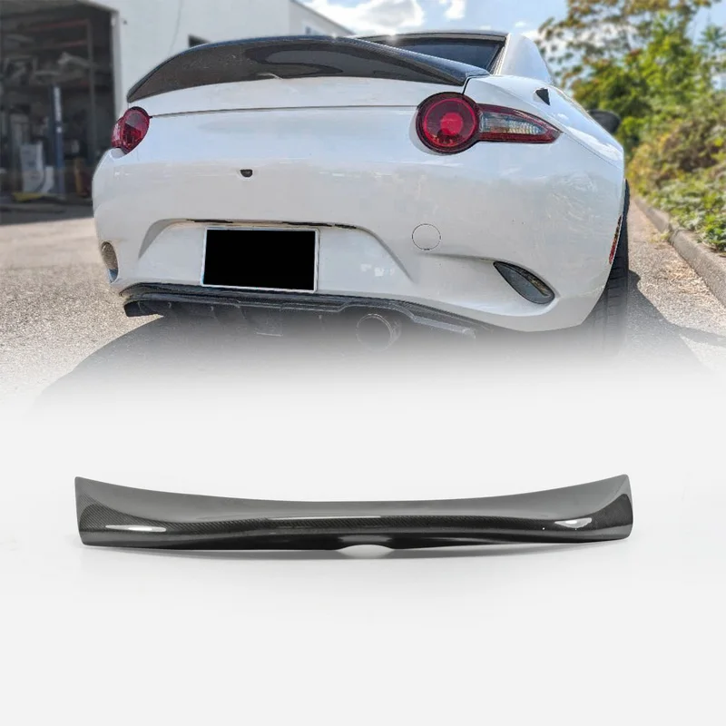 Car Rear Trunk Wing For Mazda MX5 Miata ND RF LMS Style Duckbill Spoiler Exterior Decor Kit