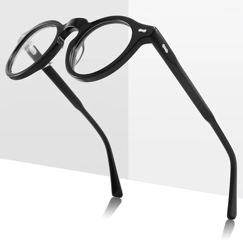 KIZN 빈티지 아세테이트 근시 광변색 안경 프레임 2025 새로운 럭셔리 남성 여성 처방 광학 안경 -0.50 ~ -10.0