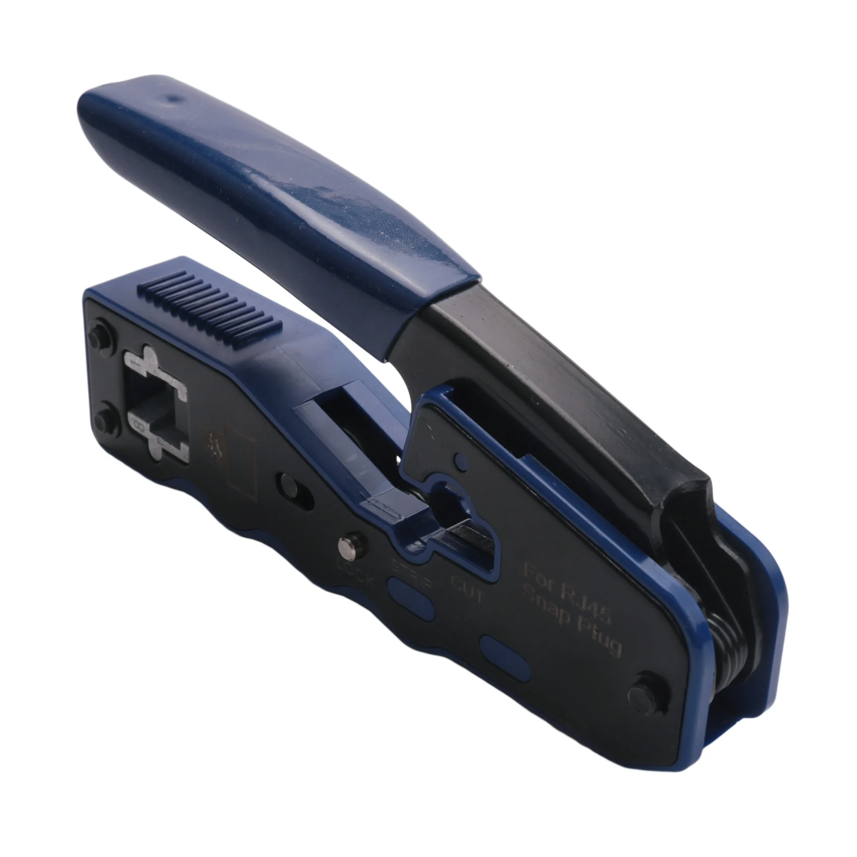 

Ethernet RJ45 Pass Through Crimping Tool Bundle With CAT6 RJ45 Pass Through Ethernet 50U Modular Plug 25 Pack-AA26