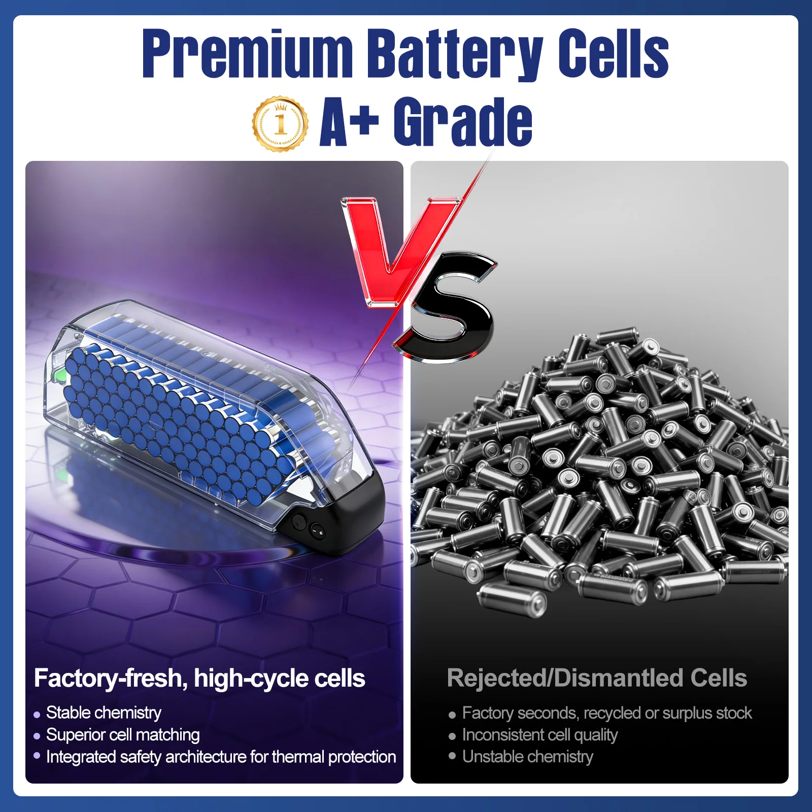 [2-7 Day US Delivery] Varstrom 48V/52V E-Bike Battery Hai-long Yingwu 13Ah-30Ah BMS Downtube XT60 Female Connector for Bafang BBS Mid Motor Tongsheng TSDZ 250W-1500W Mid Torque Motor UN38.3 Certificate