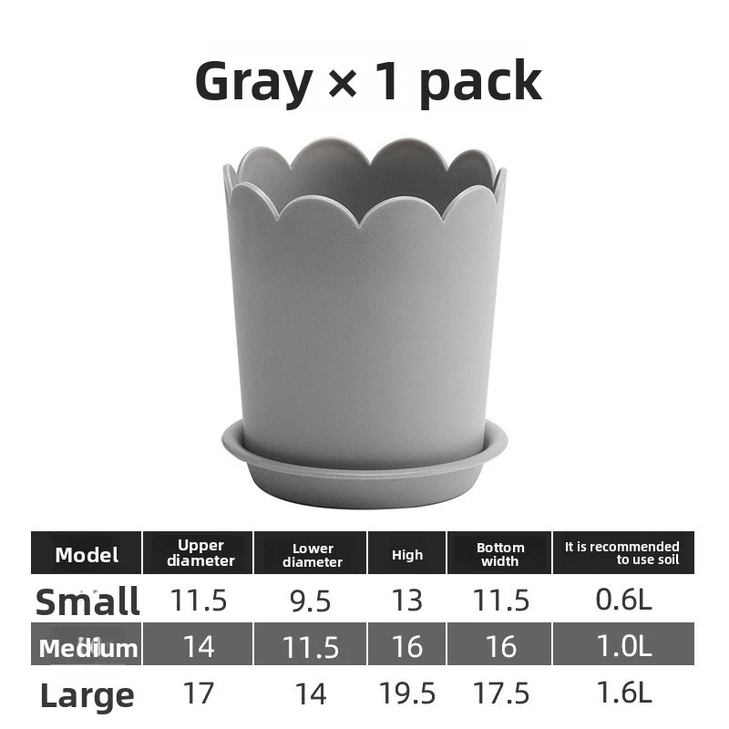 Nordic-style creative simple thickened resin gallon pot, special flower pot for succulents, balcony rooftop green plant planting